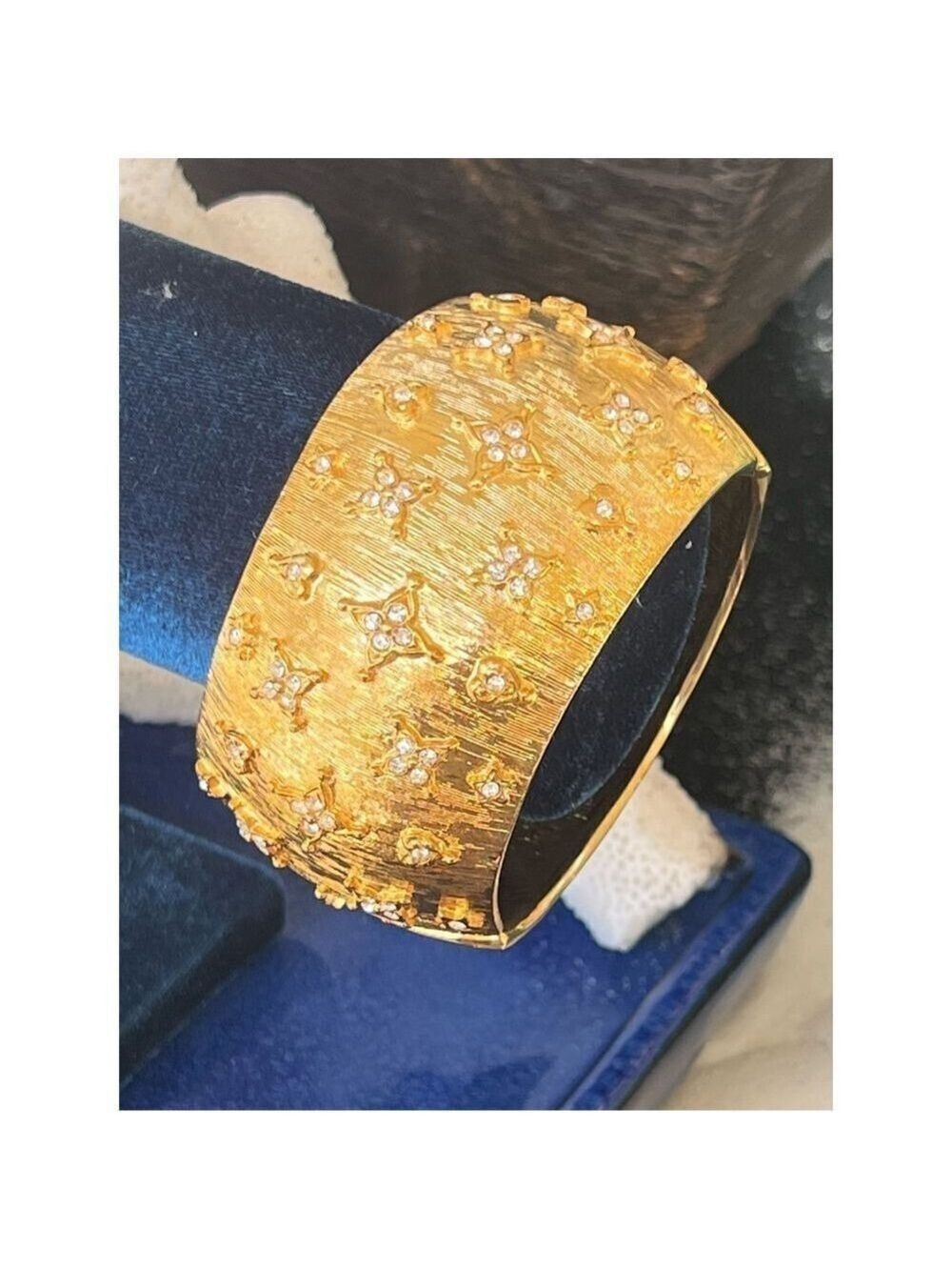 Gold & Crystal Bracelet Kenneth Jay Lane Hearts & Stars